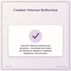 Idgit Ink Combat Veteran Reflection deluxe journal and planner bundle — instant download and no physical product notice