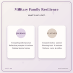 Idgit Ink Military Family Resilience deluxe journal and planner bundle — complete journal and planner bundle contents
