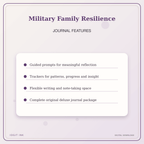 Idgit Ink Military Family Resilience deluxe journal and planner bundle — journal prompts and reflection features