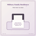 Idgit Ink Military Family Resilience deluxe journal and planner bundle — home and professional printing information
