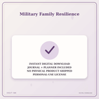 Idgit Ink Military Family Resilience deluxe journal and planner bundle — instant download and no physical product notice