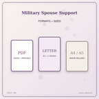 Idgit Ink Military Spouse Support deluxe journal and planner bundle — digital formats and available page sizes