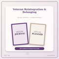Idgit Ink Veteran Reintegration & Belonging deluxe journal and planner bundle — primary bundle cover showing both deluxe products