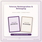 Idgit Ink Veteran Reintegration & Belonging deluxe journal and planner bundle — primary bundle cover showing both deluxe products