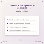 Idgit Ink Veteran Reintegration & Belonging deluxe journal and planner bundle — journal prompts and reflection features