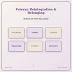 Idgit Ink Veteran Reintegration & Belonging deluxe journal and planner bundle — included digital stickers and cards