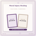 Idgit Ink Moral Injury Healing deluxe journal and planner bundle — primary bundle cover showing both deluxe products