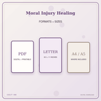 Idgit Ink Moral Injury Healing deluxe journal and planner bundle — digital formats and available page sizes