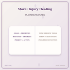 Idgit Ink Moral Injury Healing deluxe journal and planner bundle — planner organization and planning features