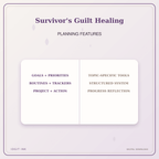 Idgit Ink Survivor's Guilt Healing deluxe journal and planner bundle — planner organization and planning features