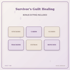 Idgit Ink Survivor's Guilt Healing deluxe journal and planner bundle — included digital stickers and cards