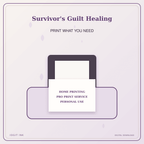 Idgit Ink Survivor's Guilt Healing deluxe journal and planner bundle — home and professional printing information