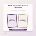 Idgit Ink First Responder Mental Wellness deluxe journal and planner bundle — primary bundle cover showing both deluxe products