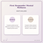 Idgit Ink First Responder Mental Wellness deluxe journal and planner bundle — complete journal and planner bundle contents