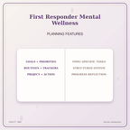 Idgit Ink First Responder Mental Wellness deluxe journal and planner bundle — planner organization and planning features