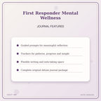 Idgit Ink First Responder Mental Wellness deluxe journal and planner bundle — journal prompts and reflection features