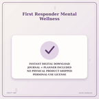 Idgit Ink First Responder Mental Wellness deluxe journal and planner bundle — instant download and no physical product notice