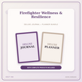 Idgit Ink Firefighter Wellness & Resilience deluxe journal and planner bundle — primary bundle cover showing both deluxe products