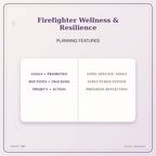 Idgit Ink Firefighter Wellness & Resilience deluxe journal and planner bundle — planner organization and planning features