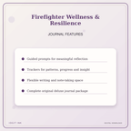 Idgit Ink Firefighter Wellness & Resilience deluxe journal and planner bundle — journal prompts and reflection features