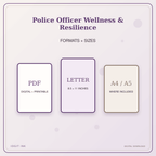 Idgit Ink Police Officer Wellness & Resilience deluxe journal and planner bundle — digital formats and available page sizes