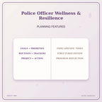 Idgit Ink Police Officer Wellness & Resilience deluxe journal and planner bundle — planner organization and planning features