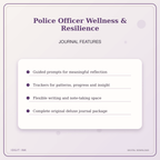 Idgit Ink Police Officer Wellness & Resilience deluxe journal and planner bundle — journal prompts and reflection features