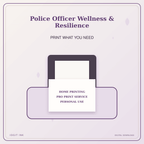 Idgit Ink Police Officer Wellness & Resilience deluxe journal and planner bundle — home and professional printing information