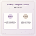 Idgit Ink Military Caregiver Support deluxe journal and planner bundle — complete journal and planner bundle contents