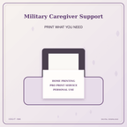 Idgit Ink Military Caregiver Support deluxe journal and planner bundle — home and professional printing information