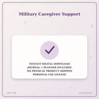 Idgit Ink Military Caregiver Support deluxe journal and planner bundle — instant download and no physical product notice