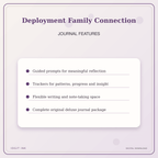 Idgit Ink Deployment Family Connection deluxe journal and planner bundle — journal prompts and reflection features