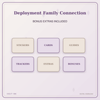 Idgit Ink Deployment Family Connection deluxe journal and planner bundle — included digital stickers and cards