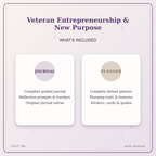 Idgit Ink Veteran Entrepreneurship & New Purpose deluxe journal and planner bundle — complete journal and planner bundle contents