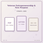 Idgit Ink Veteran Entrepreneurship & New Purpose deluxe journal and planner bundle — digital formats and available page sizes