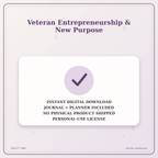 Idgit Ink Veteran Entrepreneurship & New Purpose deluxe journal and planner bundle — instant download and no physical product notice