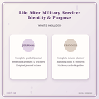 Idgit Ink Life After Military Service: Identity & Purpose deluxe journal and planner bundle — complete journal and planner bundle contents
