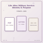 Idgit Ink Life After Military Service: Identity & Purpose deluxe journal and planner bundle — digital formats and available page sizes