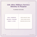 Idgit Ink Life After Military Service: Identity & Purpose deluxe journal and planner bundle — planner organization and planning features