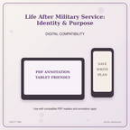 Idgit Ink Life After Military Service: Identity & Purpose deluxe journal and planner bundle — tablet and pdf annotation compatibility