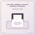 Idgit Ink Life After Military Service: Identity & Purpose deluxe journal and planner bundle — home and professional printing information