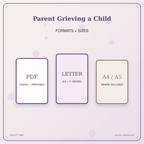 Idgit Ink Parent Grieving a Child deluxe journal and planner bundle — digital formats and available page sizes