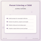 Idgit Ink Parent Grieving a Child deluxe journal and planner bundle — journal prompts and reflection features
