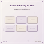Idgit Ink Parent Grieving a Child deluxe journal and planner bundle — included digital stickers and cards