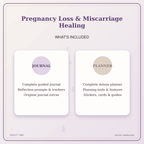Idgit Ink Pregnancy Loss & Miscarriage Healing deluxe journal and planner bundle — complete journal and planner bundle contents