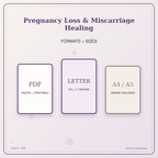 Idgit Ink Pregnancy Loss & Miscarriage Healing deluxe journal and planner bundle — digital formats and available page sizes