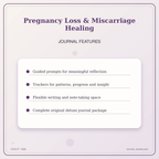 Idgit Ink Pregnancy Loss & Miscarriage Healing deluxe journal and planner bundle — journal prompts and reflection features