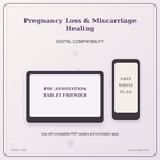 Idgit Ink Pregnancy Loss & Miscarriage Healing deluxe journal and planner bundle — tablet and pdf annotation compatibility