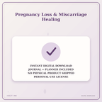 Idgit Ink Pregnancy Loss & Miscarriage Healing deluxe journal and planner bundle — instant download and no physical product notice