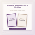 Idgit Ink Stillbirth Remembrance & Healing deluxe journal and planner bundle — primary bundle cover showing both deluxe products